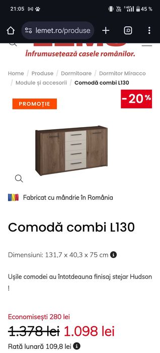 Dormitor Zeppelin Lems