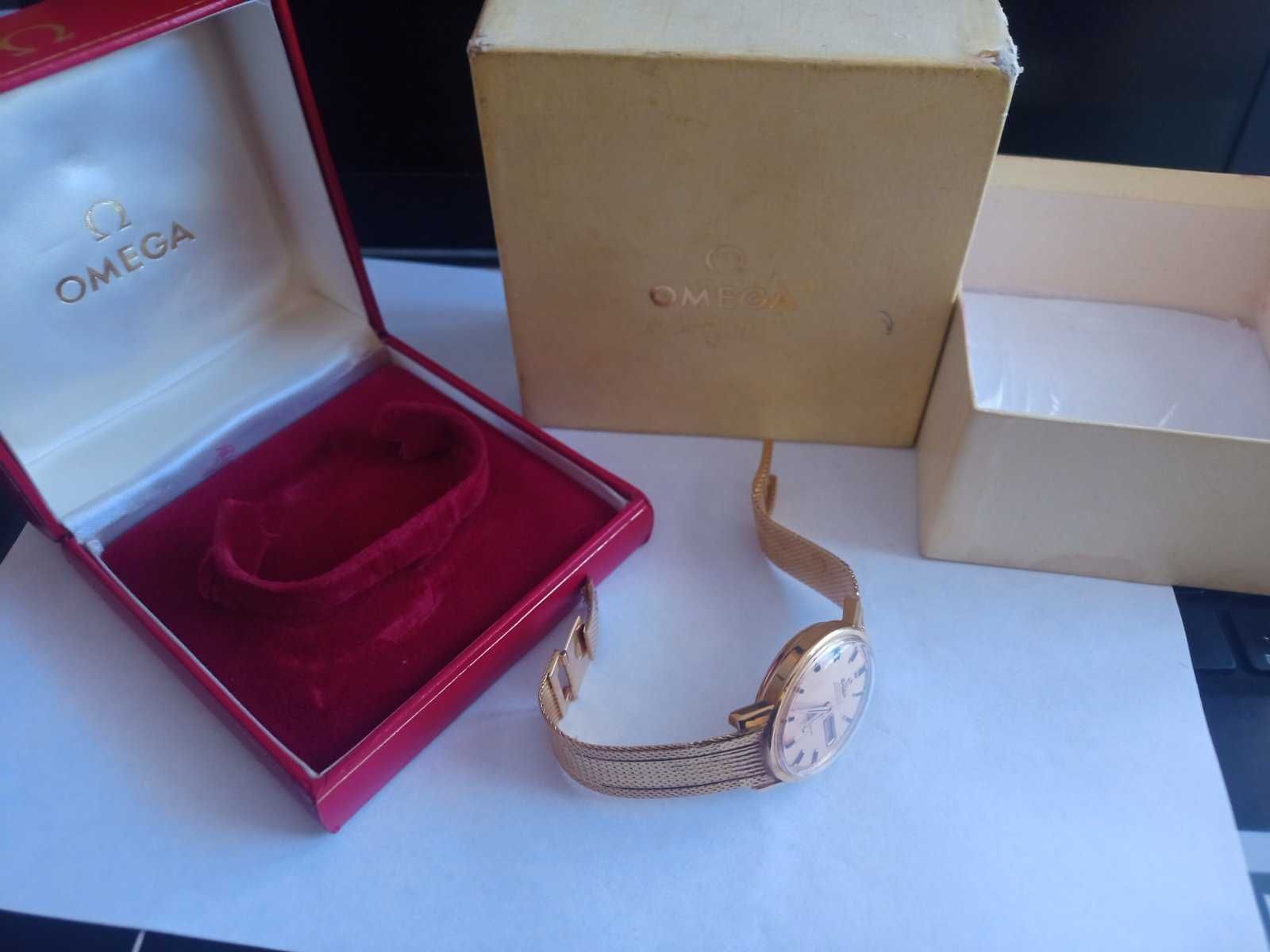 Златен швейцарски часовник OMEGA Constellation 18к злато! 18k gold