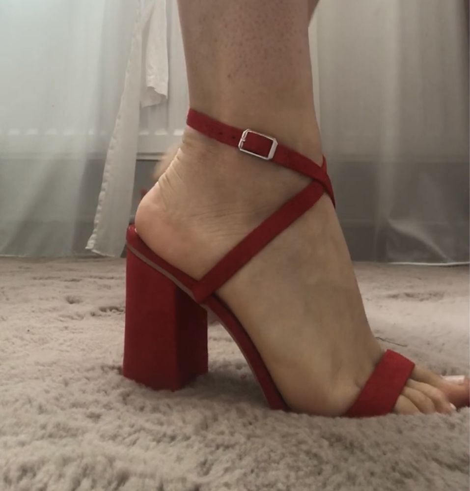 Sandale casual roșii