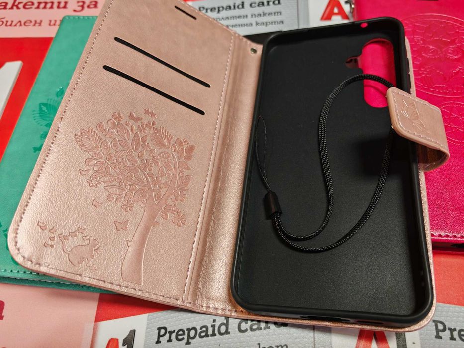 Samsung Galaxy A55 , Samsung Galaxy A35 цветни луксозни тефтери