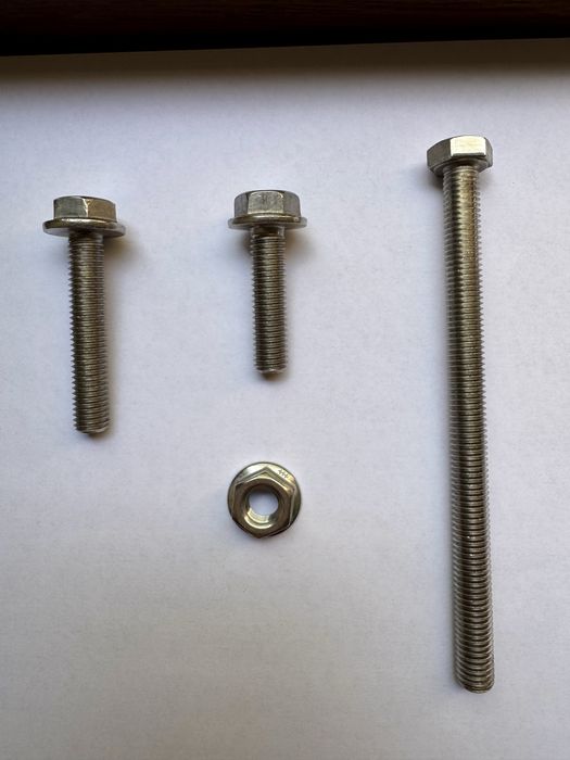Suruburi cap hexagonal, INOX A4-80,  M16 diferite lungimi.