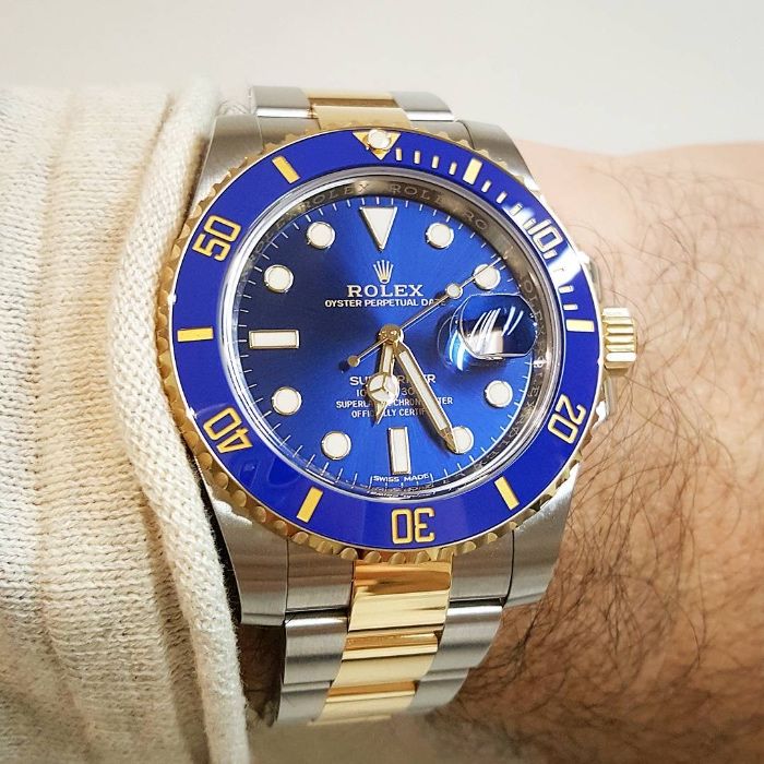 Rolex Submariner Silver Gol Blue