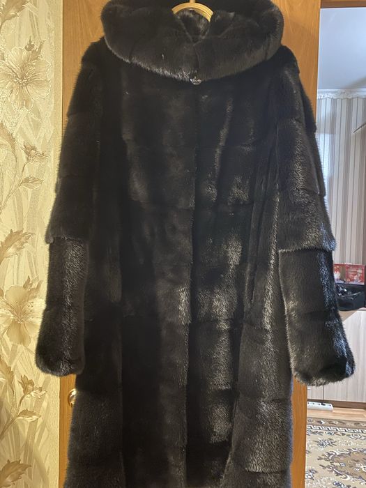 Шуба норковая, блэк-лама
