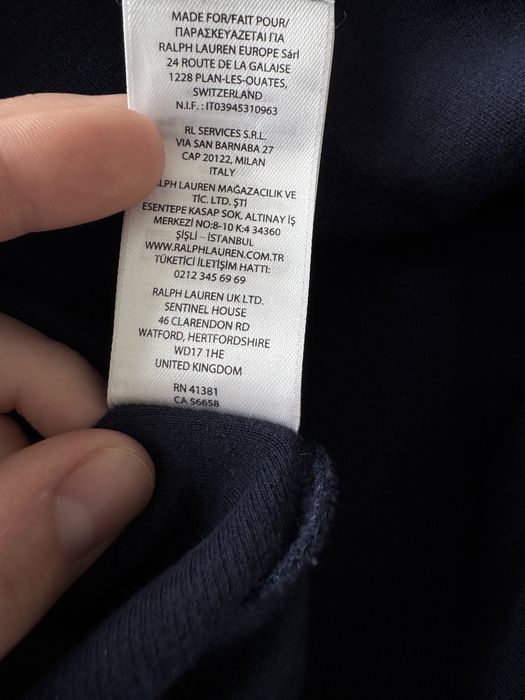 Мъжко! Чисто нова оригинална блуза с цип Polo Ralph Lauren Estate-Rib