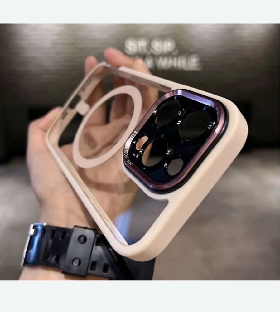 Iphone 12/13/14/15/16/PRO/MAX/PLUS Husa Magsafe Safe Case Spate Folie