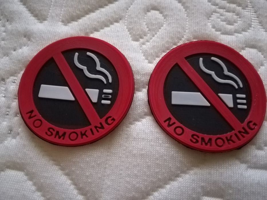 Sticker/autocolant 3M avertizare NO SMOKING