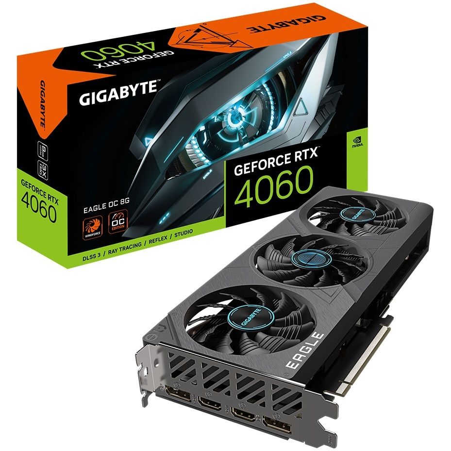 GIGABYTE NVIDIA GeForce RTX 4060 EAGLE OC 8GB garantie decembrie 2026