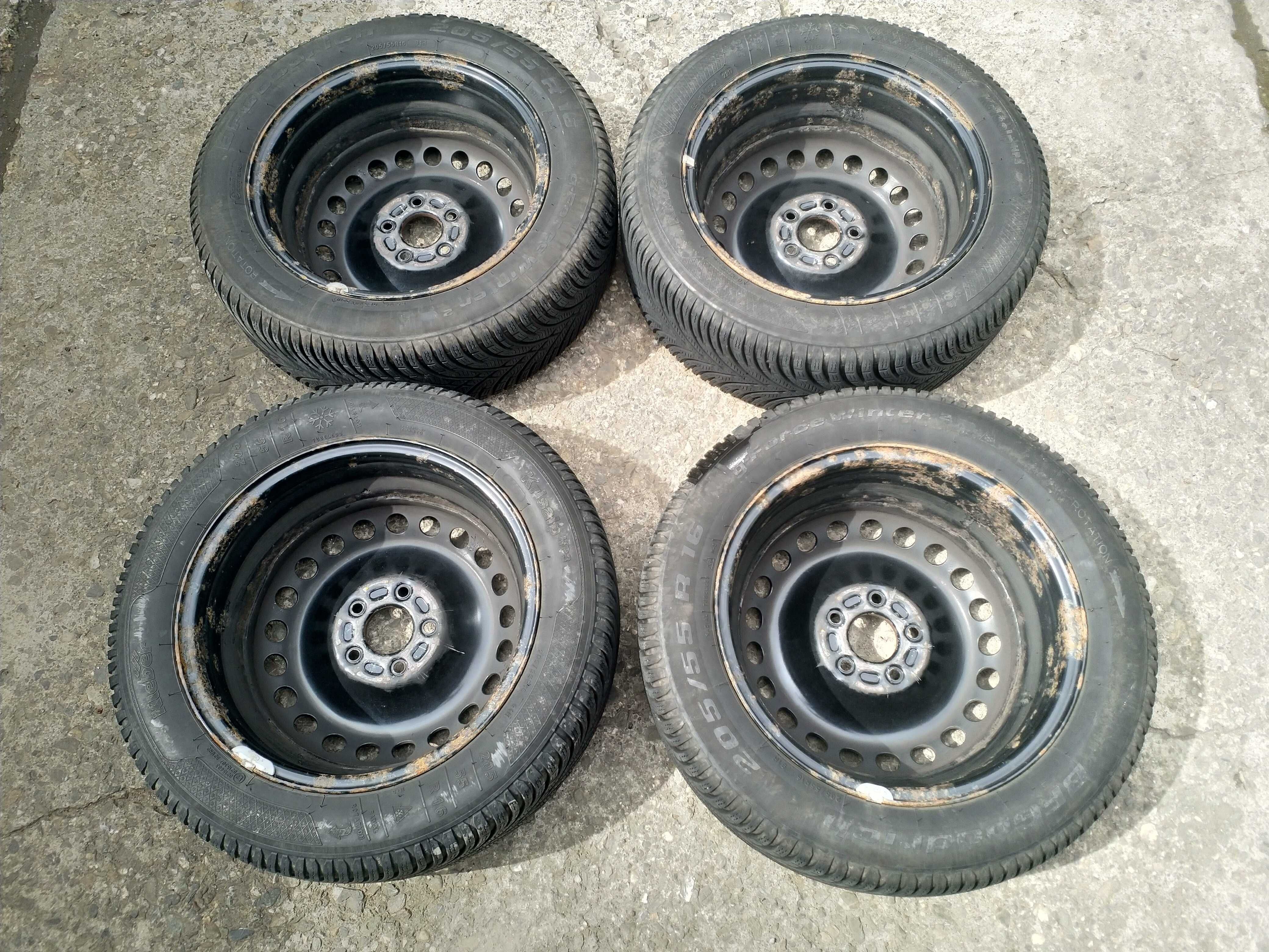 Roti jante FORD anvelope 205 55 16  iarna 6mm FORD FOCUS,MONDEO,C-MAX