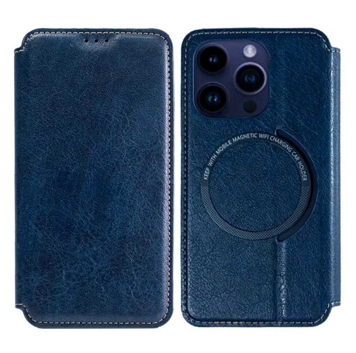 Кожен калъф тефтер за IPhone 17