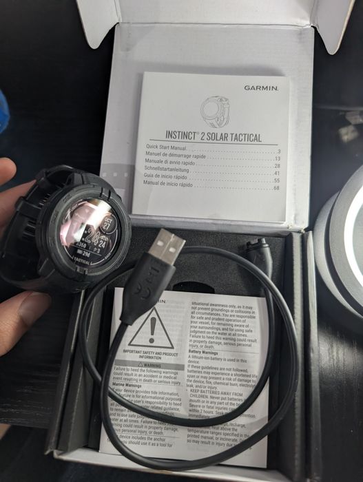 Garmin Instinct 2 Solar Tactical Edition Full Box