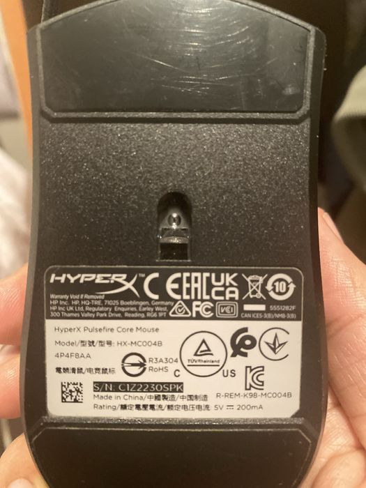 Клавиатура HyperX Alloy Core RGB HX-KB5ME2-RU черный