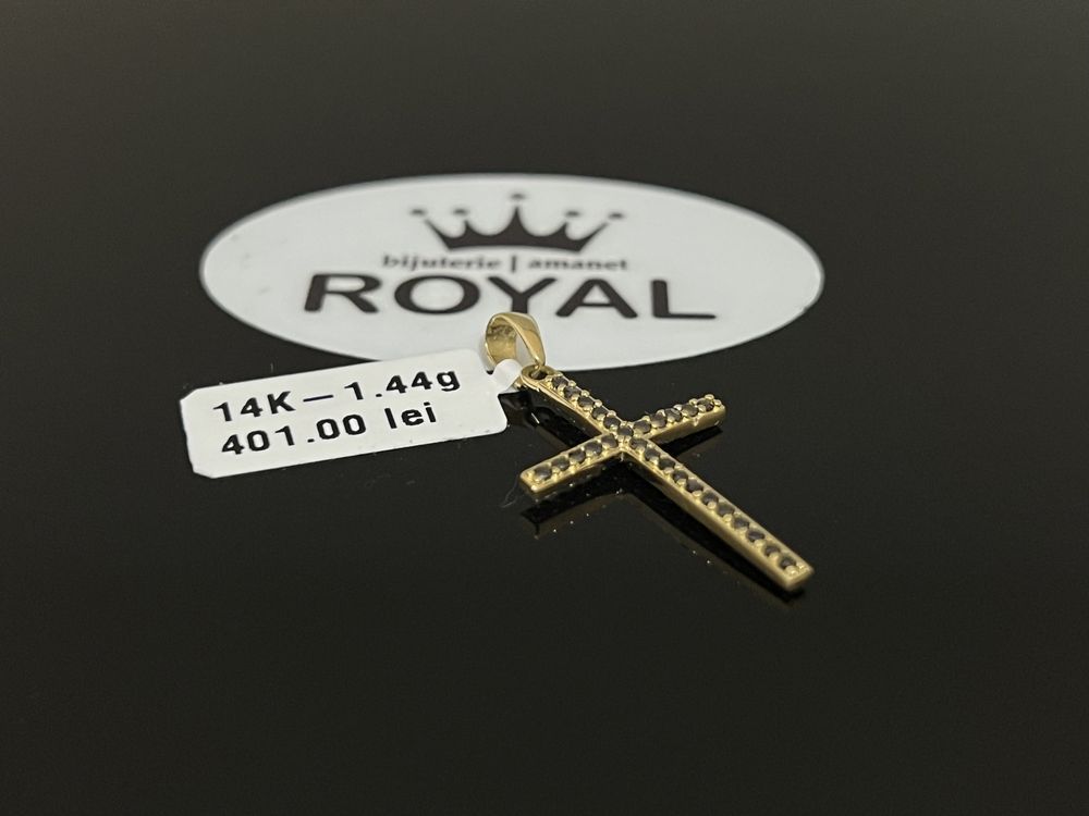 Bijuteria Royal CB: Pandant cruce aur 14k 1,44 grame