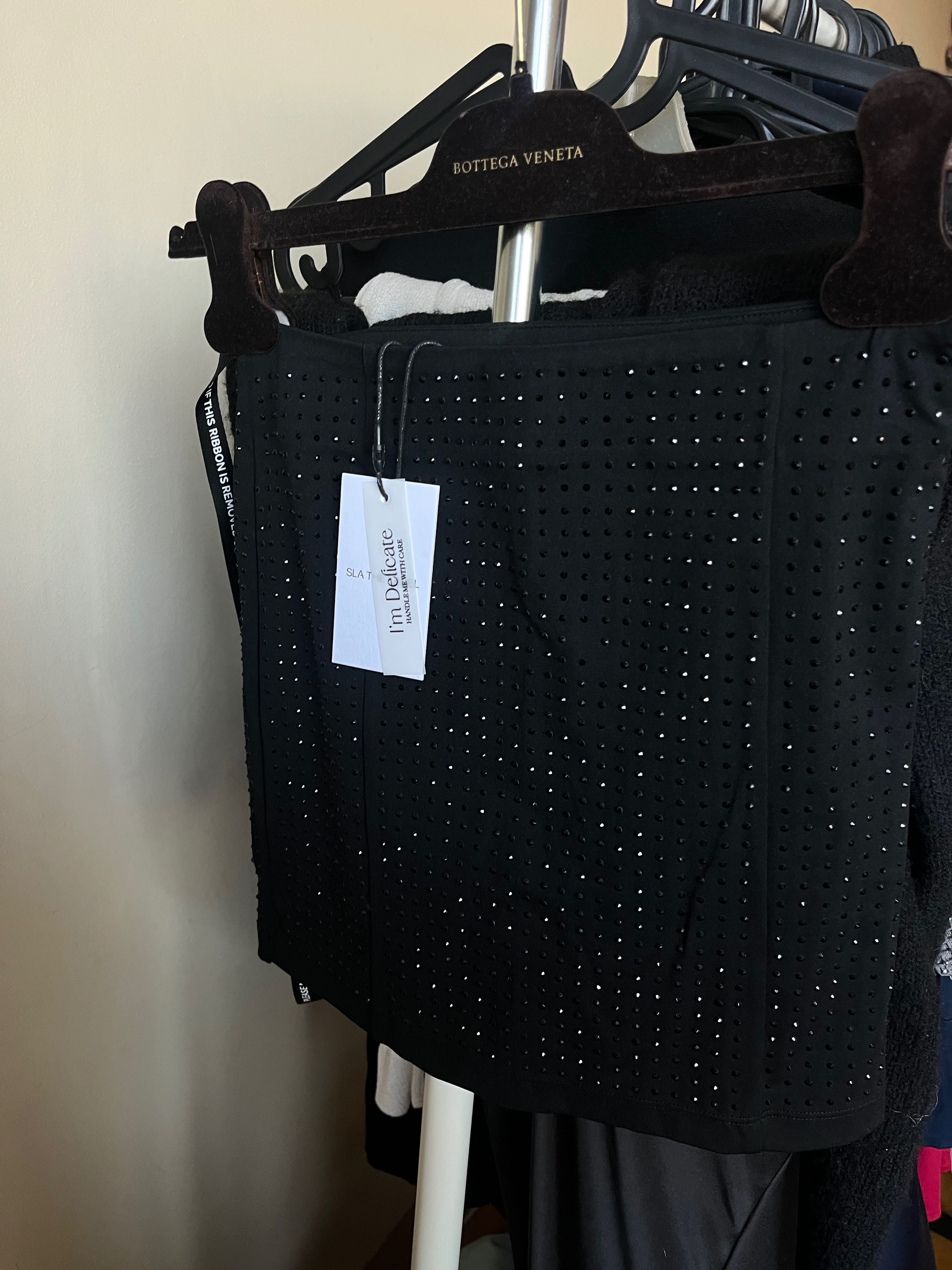 Блестящ сет на SLA the label XXS, блестящо сако за XS/S, пола за XS