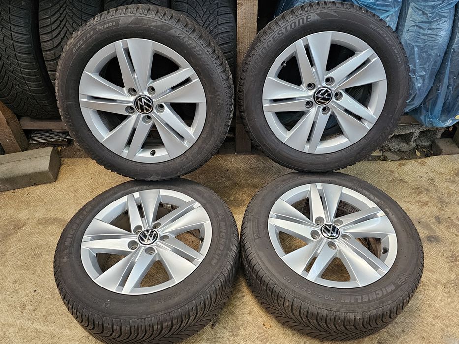 Jante aliaj 16" Skoda Octavia/Volkswagen/Seat anvelope iarna 205 55 16