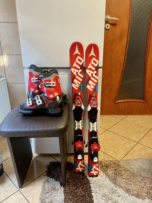 Schiuri copii 90 cm atomic xt cu clapari atomic