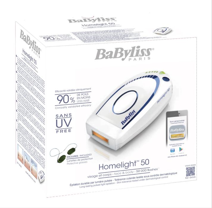 Epilator cu lumină pulsată BaByliss Homelight 50 IPL