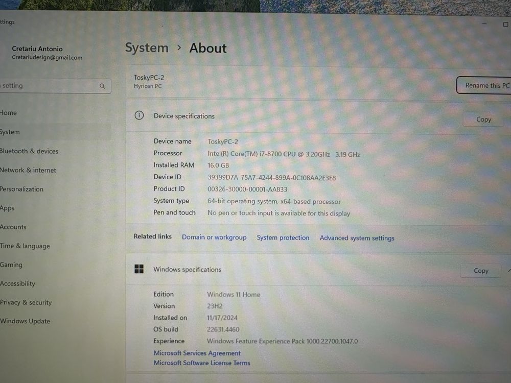 PC 1080ti i7 8700