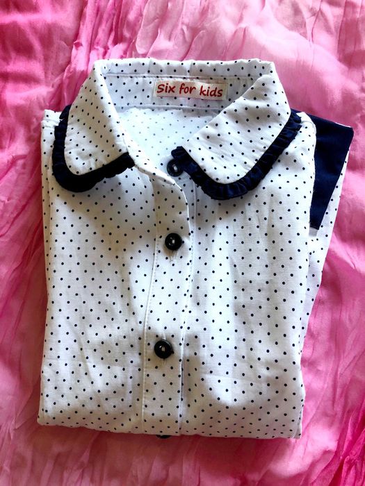 Bluzita camasa alba Six for kids 5-6 ani
