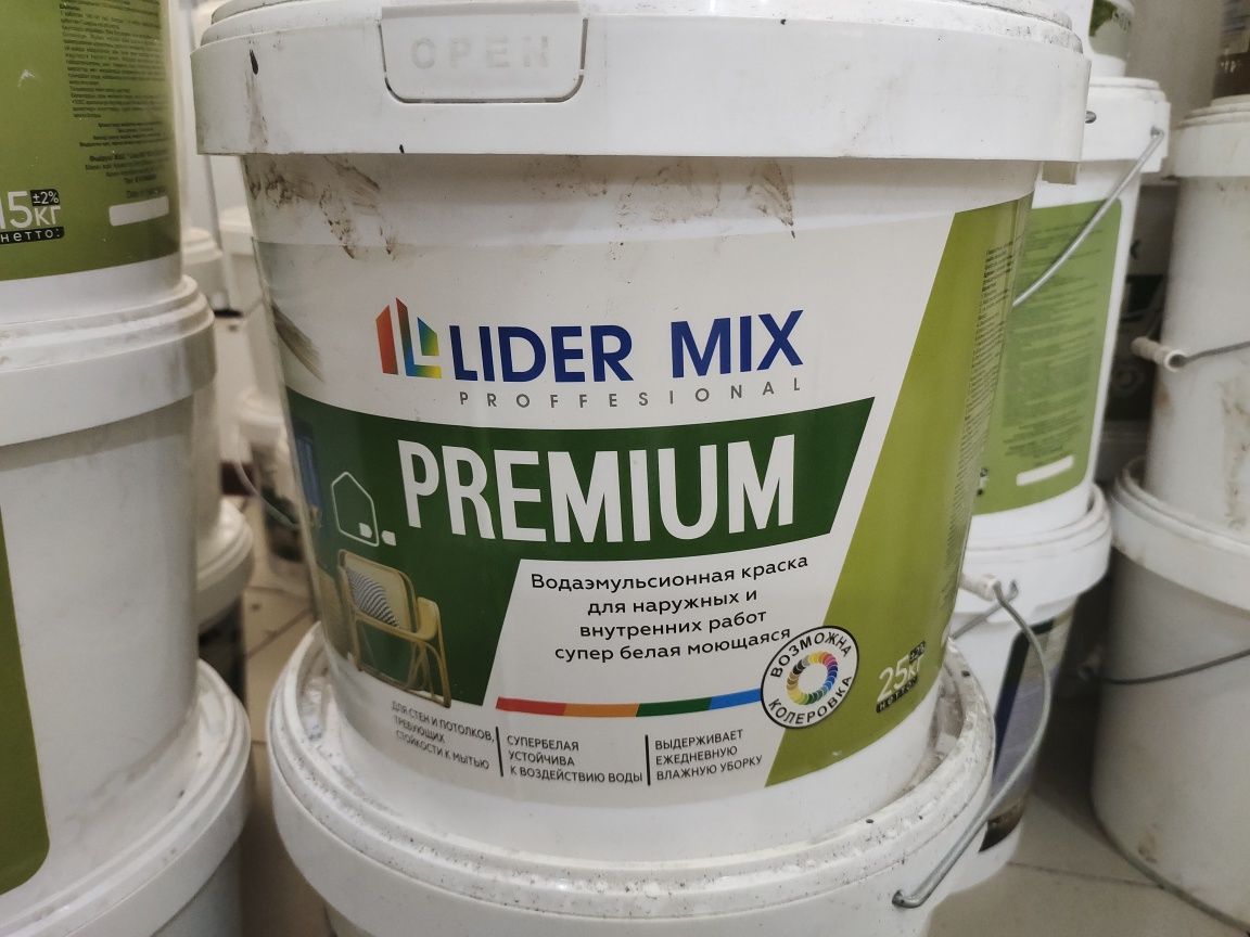 Водоэмульсионная краска Lider Mix 25 кг