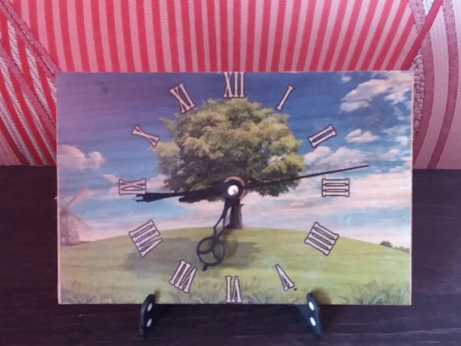 Часовник от дърво с ВАША снимка, формат А5