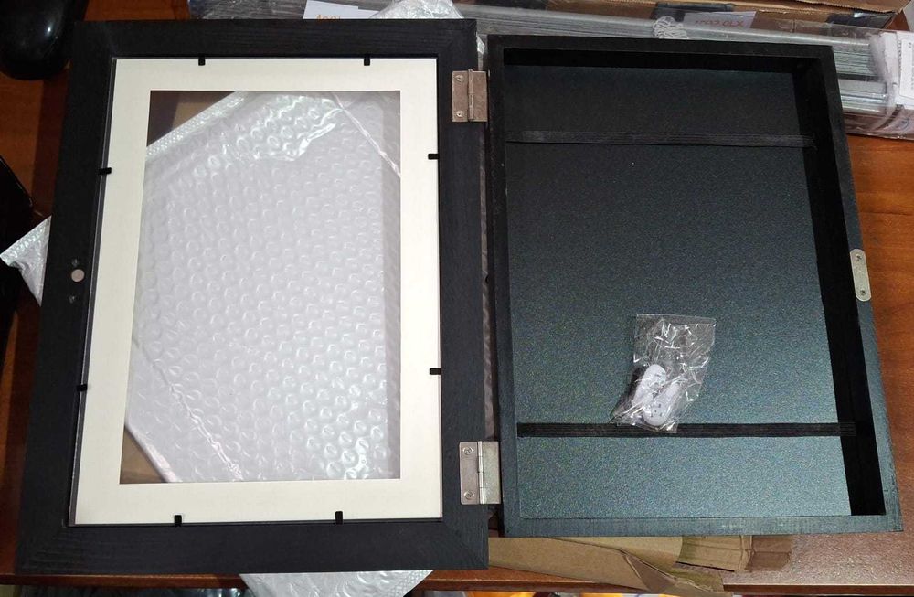 Rama foto Aolso, A4, lemn, capacitate 150 foi, magnetica, neagra