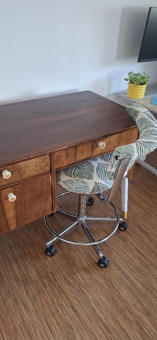 Birou/Măsuță de Toaletă VINTAGE (110x60) – Recondiționat, Lemn Masiv,