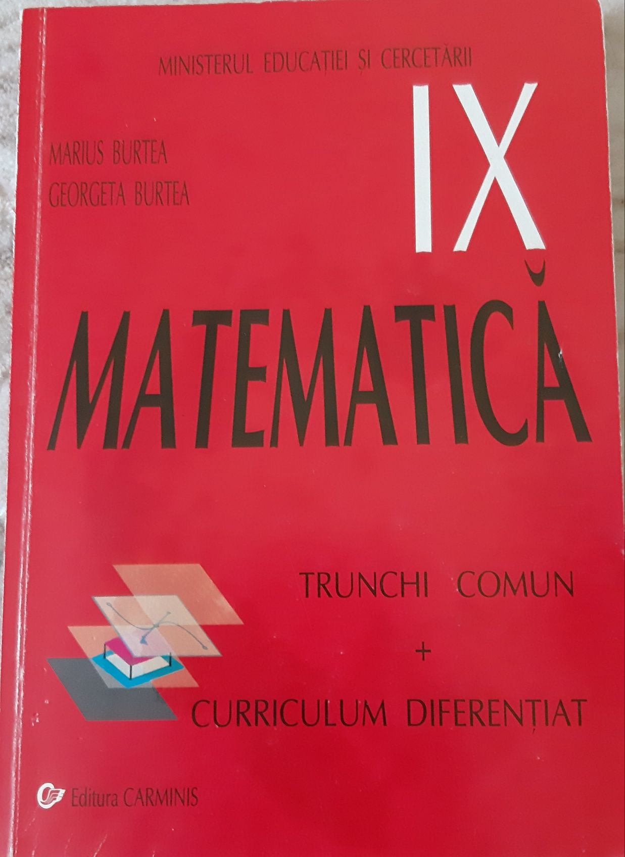 Manual si culegere Matematica clasa 9, trunchi comun,