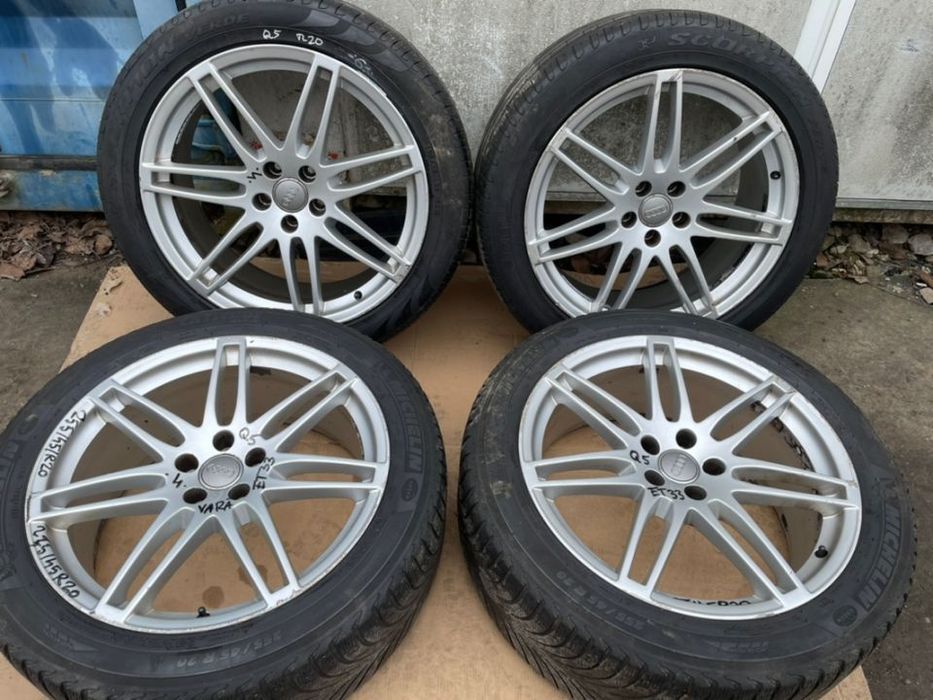 Jante aliaj originale AUDI Q5 cu cauciucuri vara 255/45R20