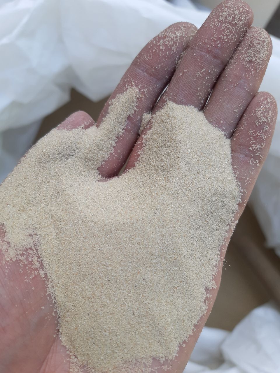 Кварцевый песок чистый и сухой