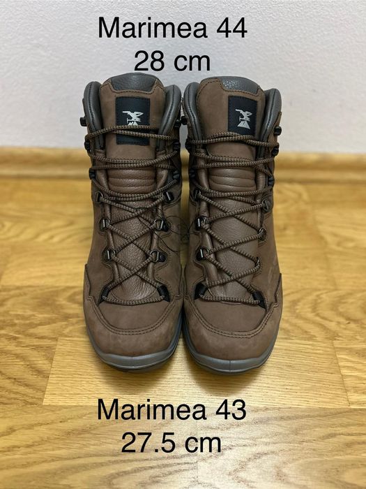 Bocanci Înalți din piele Impermeabili Trekking MT500 Bărbați ,43-44