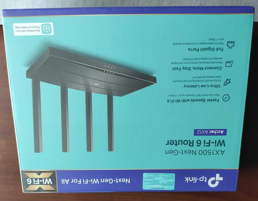 Tp-link Archer AX12 Gigabit AX1500 Cutie Sigilata Garantie