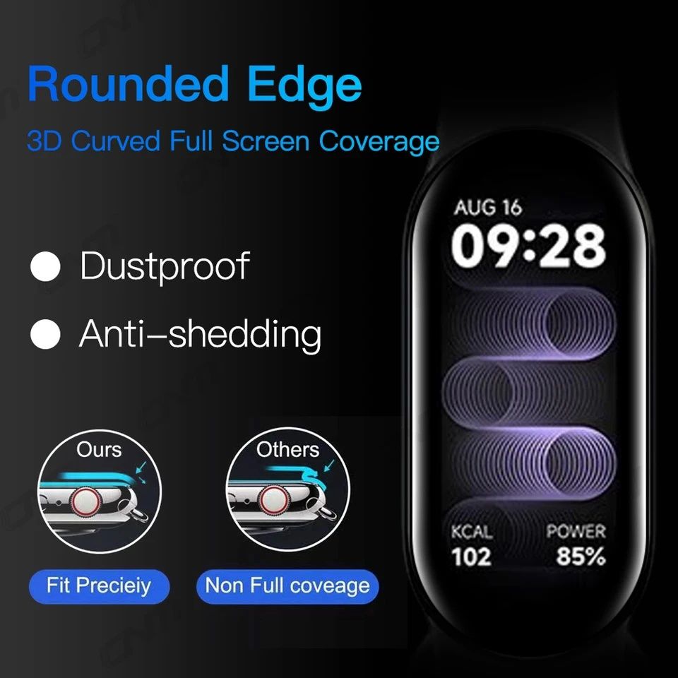 Xiaomi Smart Band 8 / 5D Протектор за цял екран