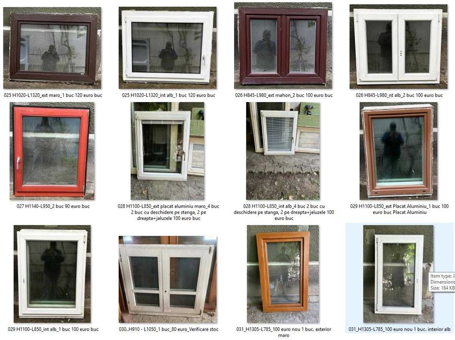 Geamuri termopan second hand.