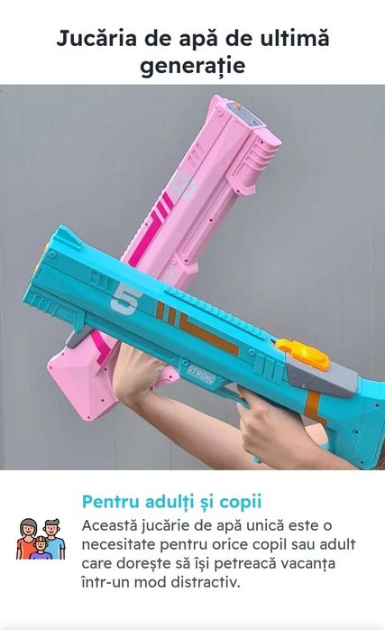 Pistol electric cu apa Aqua Strike