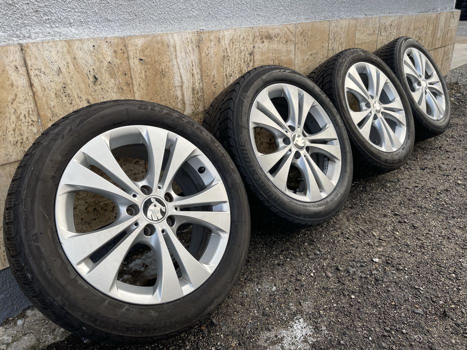 Jante Roti 17 Skoda Octavia 2 3 4 Scout Anvelope iarna 225 50 R17 M+S