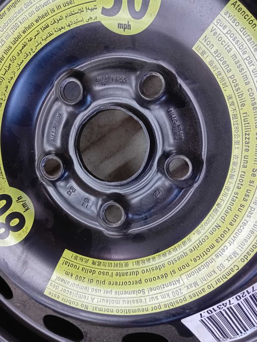 1 бр.гума патерица 125 70 16,5х112 за vw golf 5,6,7 passat,touran