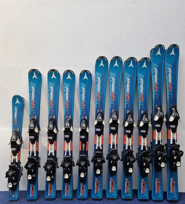 Schiuri/ski copii-adulți 70 - 180cm/clapari, casca