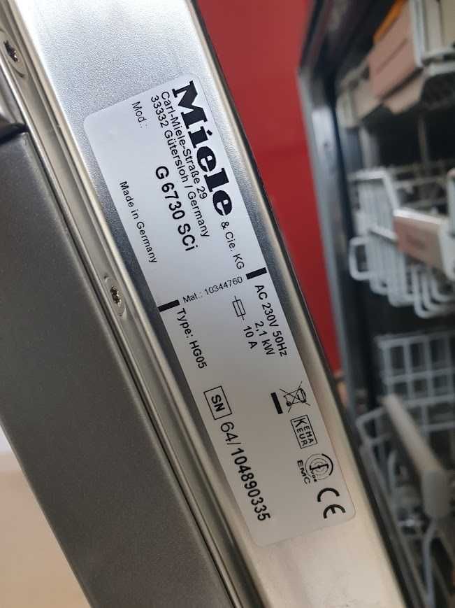 Inox Miele Auto Open QuickPower Wash Съдомиялна - Частично Вграждане