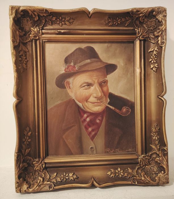 Tablou portret pictura in ulei