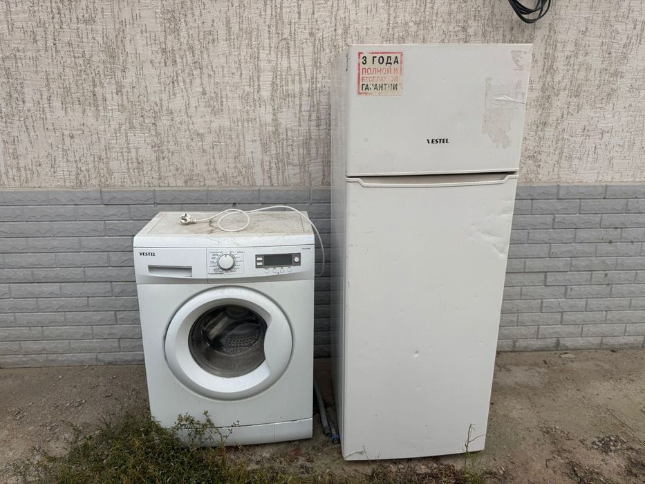Холодильник+ стиральная машина