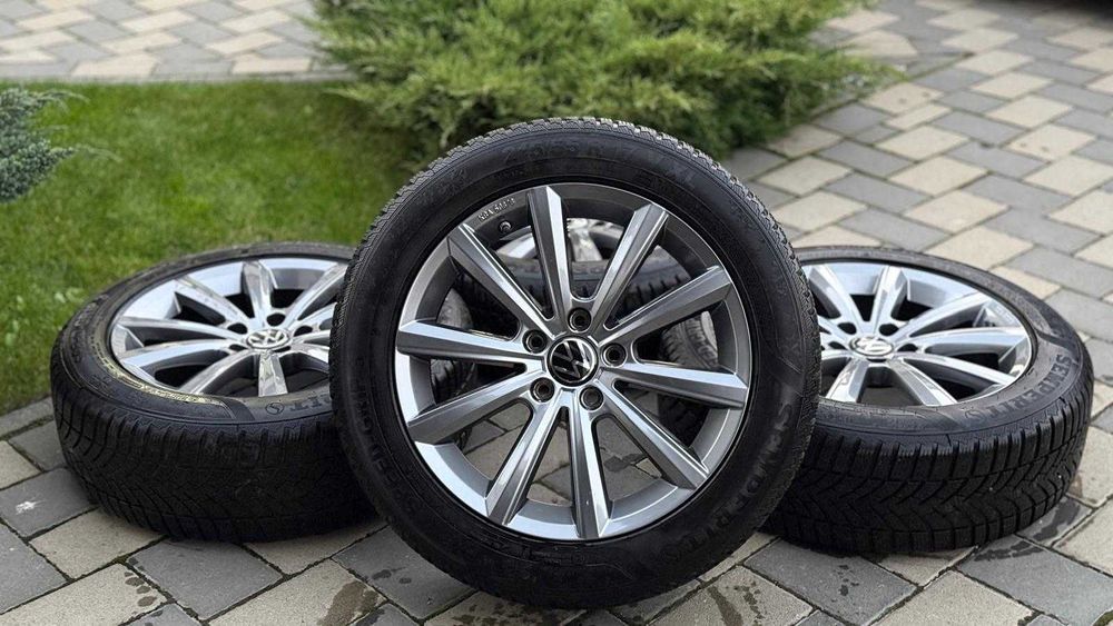 Roti iarna VW Passat B8 AllTrack jante 17 5x112 Tiguan Rline 215 55 17
