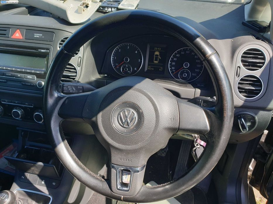 Volan Piele 3 Spite FARA Airbag Volkswagen Golf 6 Plus 2008 - 2014 [K5498]