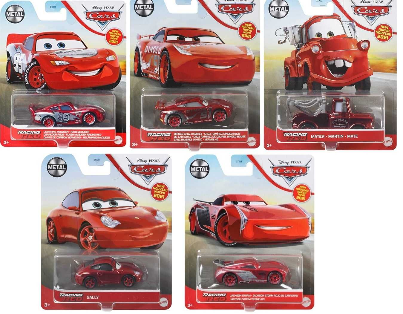 Colectie Disney cars Fulger McQueen red racing