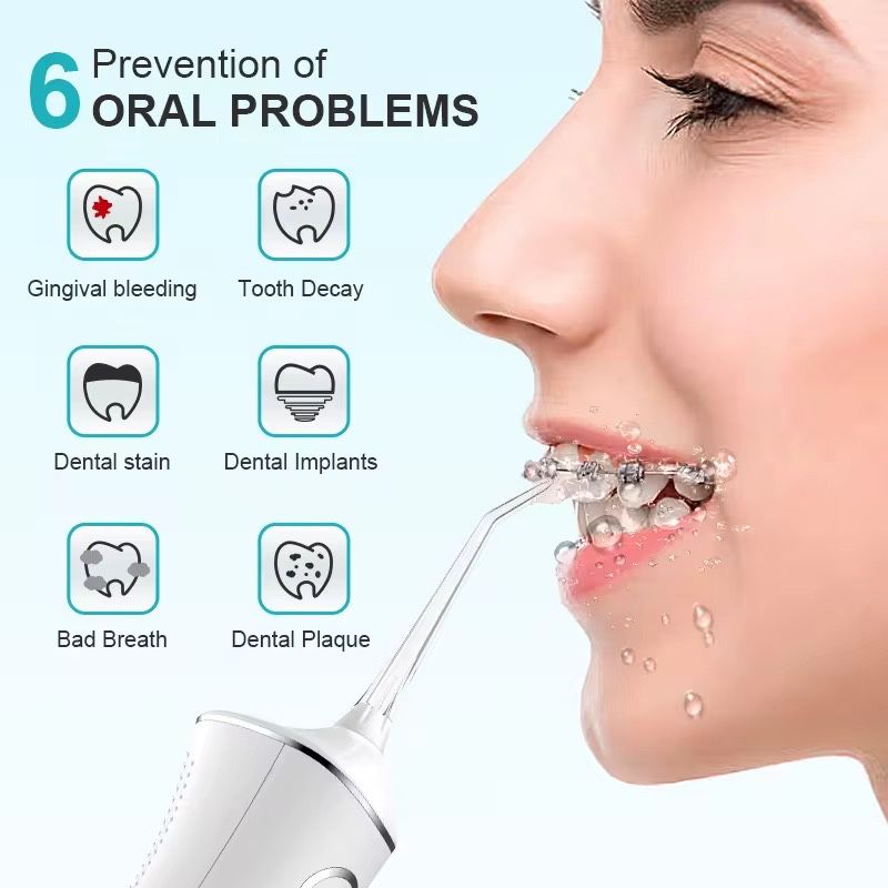 Irigator oral pentru dus bucal ,4 capete de schimb ,4 programe
