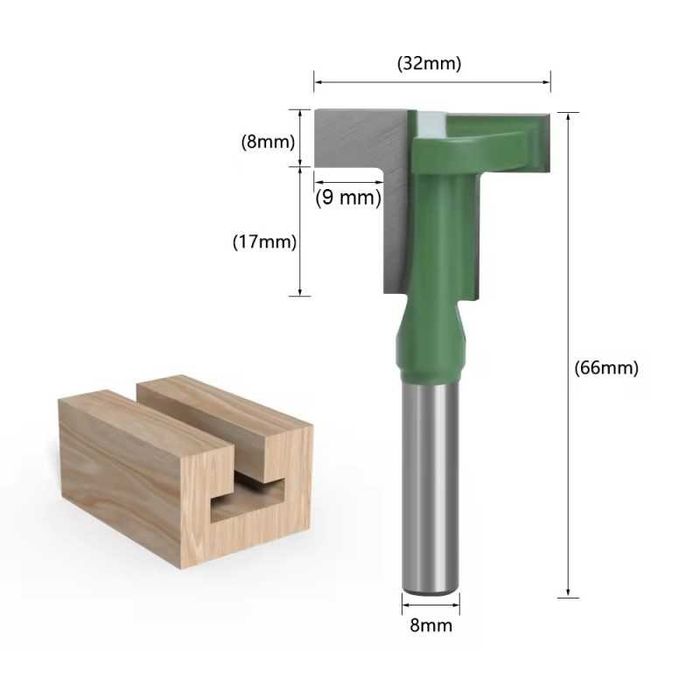 Фрезер за Т - канали със захват 8 мм, 32 х 8 mm, 20214292
