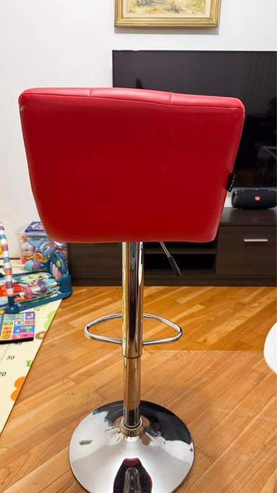 Scaun Bar Make Up Rosu Kring