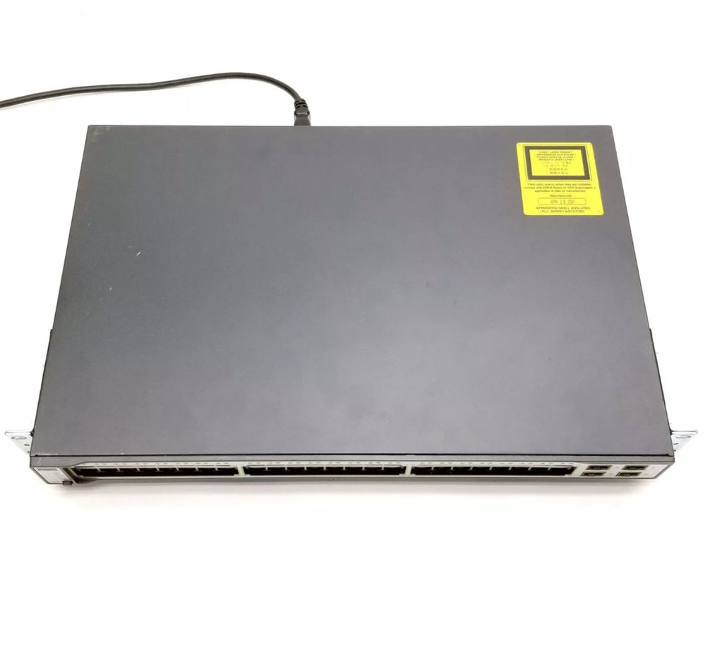 48-портовый коммутатор Cisco Catalyst WS-C3750-48T 4-SFP Ethernet сеть