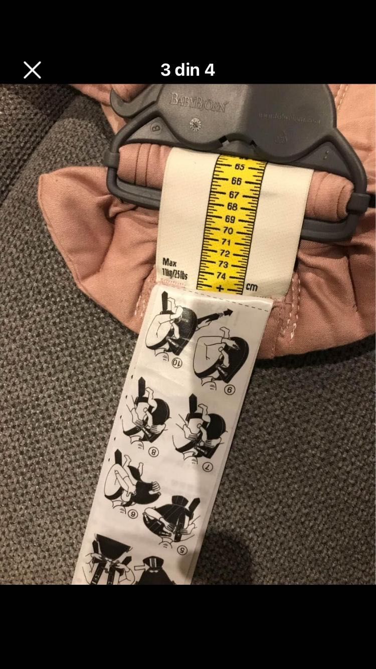 Marsupiu pentru bebelusi BabyBjorn Mini, Bumbac