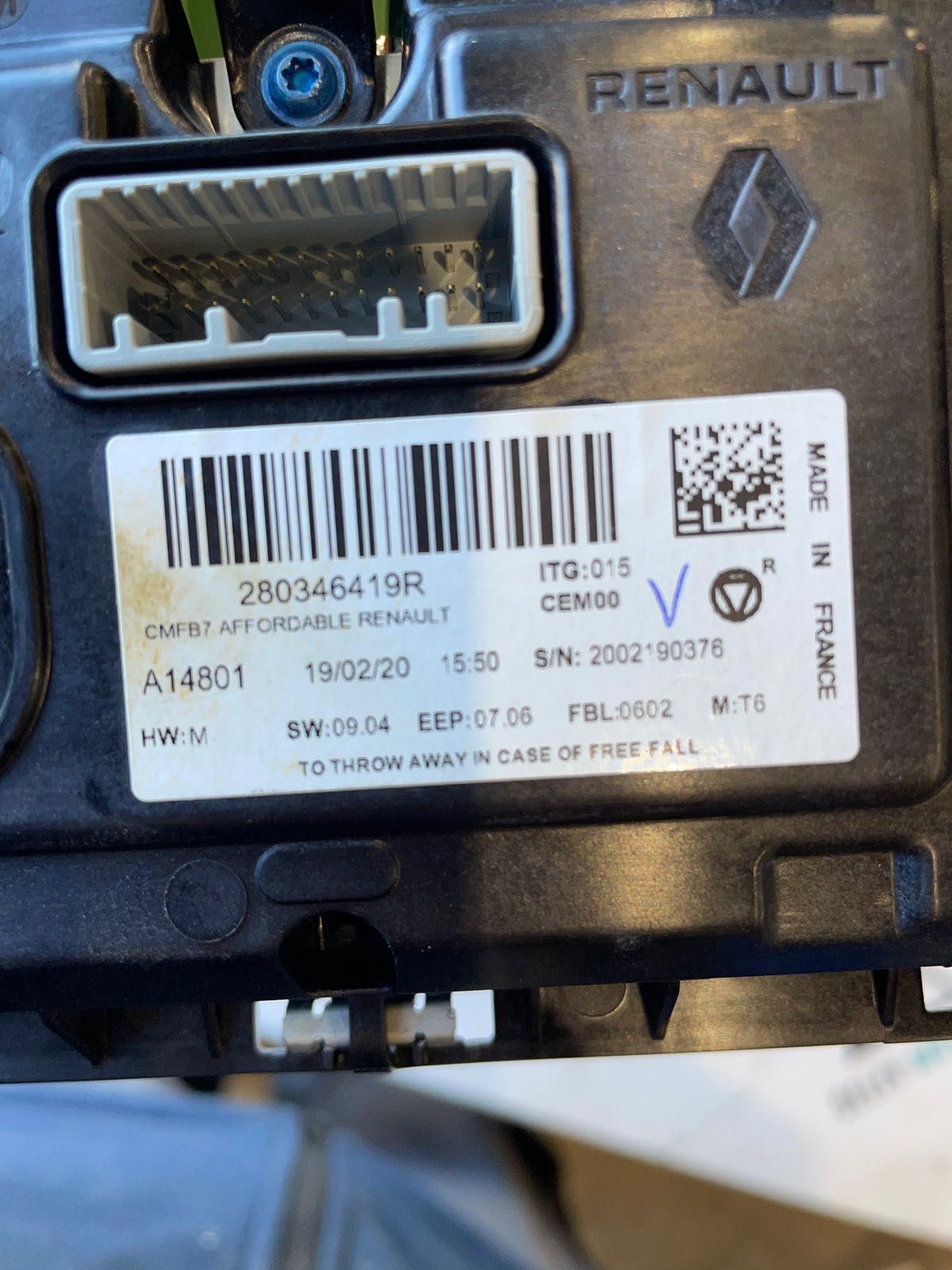 Дисплей за навигация мултимедия от Renault Captur 2 1.3TCe