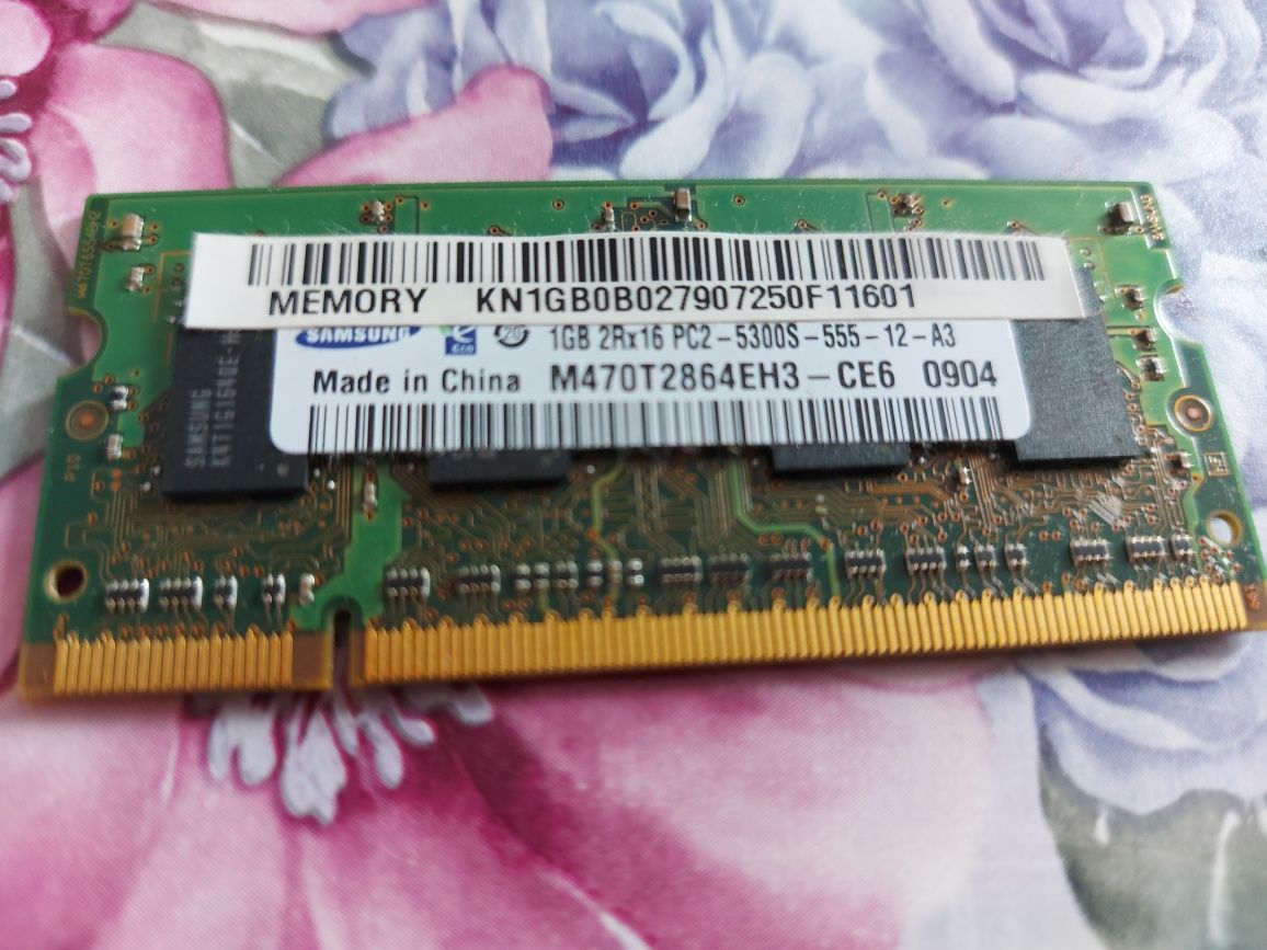 1 GB  de ram ddr2 notebook/laptop